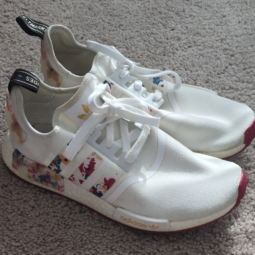 Adidas White and Multicolor Sneakers